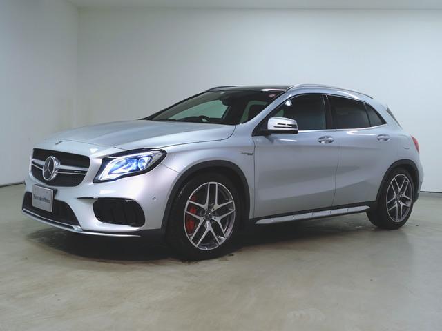 メルセデスＡＭＧ ＧＬＡクラス ＧＬＡ４５　４マチック　Ｂｌｕｅｔｏｏｔｈ接続　ＣＤ　ＤＶＤ再生　ＥＴＣ　ＬＥＤヘッドライト　ＴＶ　アイドリングストップ　クルーズコントロール　シートヒーター　トランクスルー　ナビ　バックモニター　パワーシート