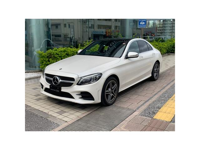 沖縄県の中古車ならＣクラス Ｃ２２０　ｄ　アバンギャルド　ＡＭＧライン　Ｂｌｕｅｔｏｏｔｈ接続　ＥＴＣ　ＬＥＤヘッドライト　ＴＶ　アイドリングストップ　クルーズコントロール　コネクテッド機能　サンルーフ・ガラスルーフ　シートヒーター　トランクスルー　ナビ　バックモニター