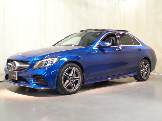 Cクラス C220 d ローレウスエディション スポーツプラスパッケージ AMGライン Bluetooth接続 ETC LEDヘッドライト TV アイドリングストップ クルーズコントロール コネクテッド機能 サンルーフ・ガラスルーフ シートヒーター(1枚目)