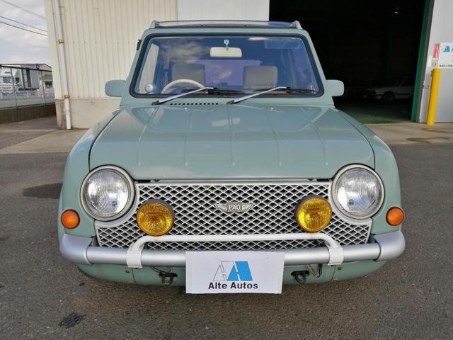 日産 パオ キャンバストップ AT車 純正色オリーブグレー 99.0万円