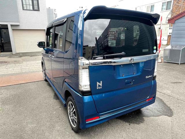 N-BOXカスタム G SSパッケージ 4WD 両側電動スライドドア ナビ TV オートライト HID スマートキー アイドリングストップ 電動格納ミラー ベンチシート CVT 盗難防止システム ABS ESC CD DVD再生 USB(36枚目)