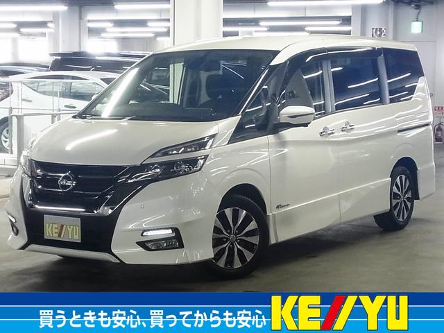 日産 セレナ ハイウェイスター　セーフティパックＢ　後席モニター　純正９インチナビ　全方位モニター　インテリミラー　プロパイロット　パーキングアシスト　ハンズフリースライドドア　ＥＴＣ　Ｂｌｕｅｔｏｏｔｈ　ブルーレイ　フルセグ　ＬＥＤライト　１６ＡＷ