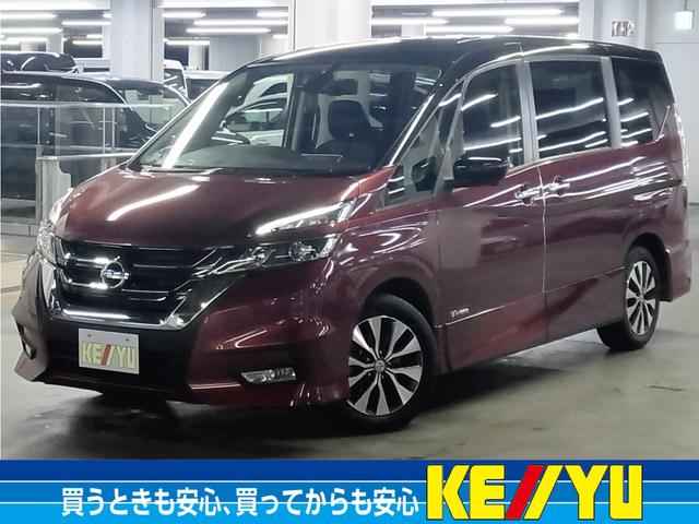 日産 セレナ ハイウェイスター　セーフティパックＢ　デジタルミラー　アラウンドビュー　後席モニター　パークアシスト　プロパイロット　ＥＴＣ　ハンズフリーオートスライド　純正ナビ　ＢＴオーディオ　　フロント・バックソナー　ＬＥＤランプ