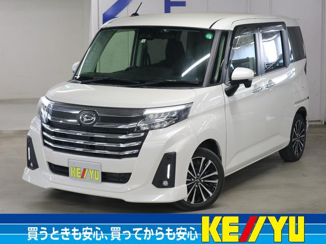 カスタムＧ　ターボ【パノラマモニター・前後コーナーセンサー】　距離１４．６０４キロ／２１年製造タイヤ／禁煙車／社外ナビ／ワンセグ／ＣＤ／ＢＴオーディオ／ビルトインＥＴＣ／両側自動スライド／シートヒーター／ＬＥＤヘッドライト／フォグ／保証書／取説／スペアキー