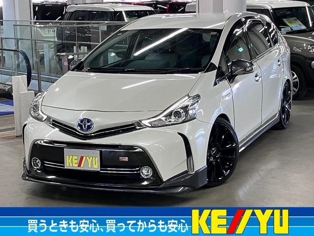 プリウスアルファ(トヨタ) Ｇ　ＴＲＤマフラー＆１９ＡＷ　オーリンズDampers　アルパインリアモニター　純正８型ナビ　バックカメラ　ＢＴオーディオ　フルセグ　ＥＴＣ２．０　スマートキー　クルーズコントロール　パワーシート　ＬＥＤランプ 中古車画像