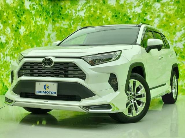 ＲＡＶ４ ４ＷＤ　Ｇ　Ｚパッケージ　サンルーフ／モデリスタエアロ／保証書／純正　９インチ　ＳＤナビ／デジタルインナーミラー／衝突安全装置／シートヒーター／車線逸脱防止支援システム／パーキングアシスト　バックガイド　衝突被害軽減システム（1枚目）