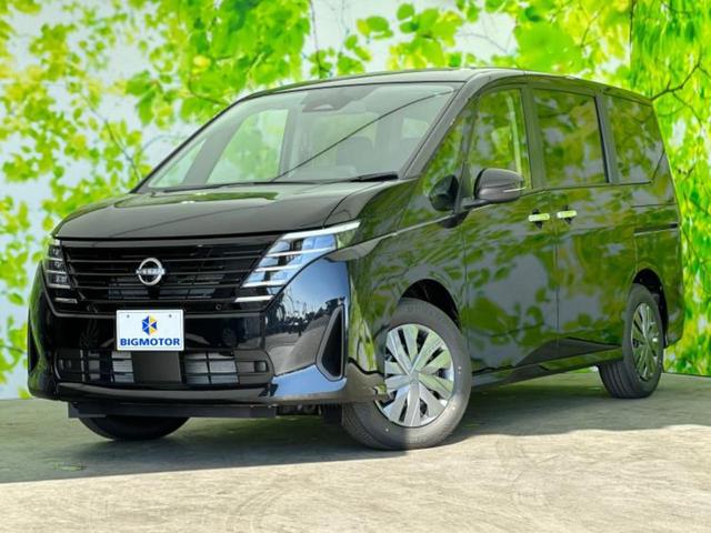 日産 セレナ Ｘ　保証書／エマージェンシーブレーキ／ハンズフリー電動スライドドア／車線逸脱防止支援システム／登録済未使用車／ヘッドランプ　ＬＥＤ／ＵＳＢジャック／横滑り防止装置／アイドリングストップ　ＬＥＤヘッドランプ