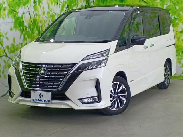 日産 セレナ ハイウェイスターＶ　保証書／社外　１１インチ　ＳＤナビ／エマージェンシーブレーキ／両側電動スライドドア／アラウンドビューモニター／車線逸脱防止支援システム／パーキングアシスト　バックガイド　衝突被害軽減システム　ＥＴＣ