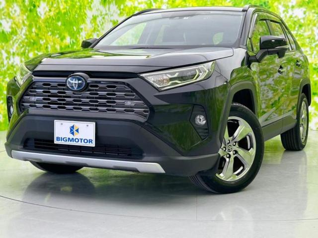 トヨタ ＲＡＶ４ ４ＷＤハイブリッドＧ　保証書／純正　９インチ　ＳＤナビ／衝突安全装置／シートヒーター／車線逸脱防止支援システム／シート　合皮／パーキングアシスト　バックガイド／電動バックドア／ドライブレコーダー　社外　衝突被害軽減システム