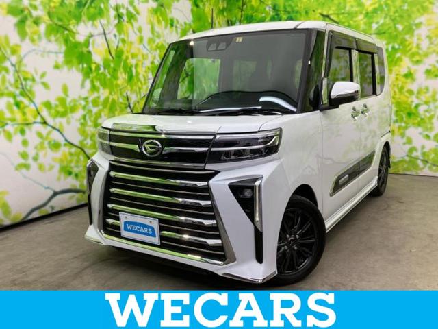 カスタムＲＳ　新品タイヤ／ディスプレイオーディオ９インチ／スマートアシスト（トヨタ・ダイハツ）／両側電動スライドドア／シートヒーター　前席／車線逸脱防止支援システム／シート　ハーフレザー　ターボ　バックカメラ　ＴＶ
