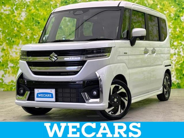 ４ＷＤハイブリッドＸＳターボ　新品タイヤ／保証書／純正　９インチ　メモリーナビ／セーフティサポート（スズキ）／両側電動スライドドア／シートヒーター　前席／全方位モニター／車線逸脱防止支援システム／ヘッドランプ　ＬＥＤ　ターボ