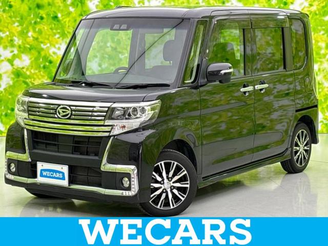 ４ＷＤカスタムＸトップエディションＳＡ３　新品タイヤ／保証書／社外　ＳＤナビ／衝突安全装置／電動スライドドア／シートヒーター／車線逸脱防止支援システム／パーキングアシスト　バックガイド／ヘッドランプ　ＬＥＤ／ＥＢＤ付ＡＢＳ　バックカメラ