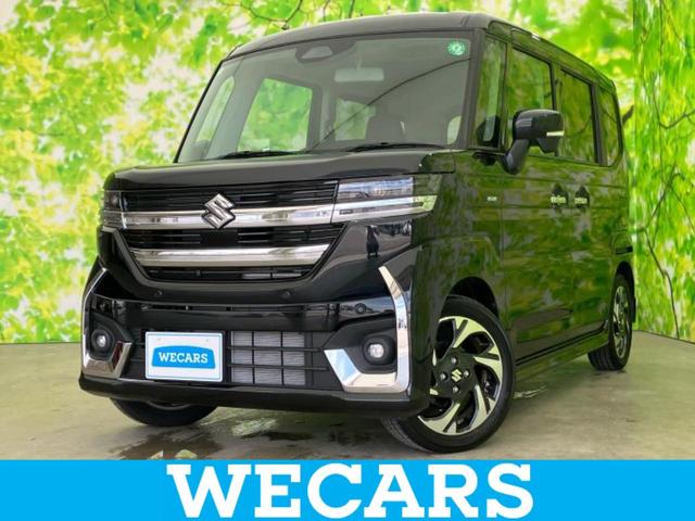 ４ＷＤハイブリッドＸＳターボ　保証書／純正　９インチ　メモリーナビ／セーフティサポート（スズキ）／両側電動スライドドア／シートヒーター　前席／全方位モニター／車線逸脱防止支援システム／パーキングアシスト　バックガイド　ターボ