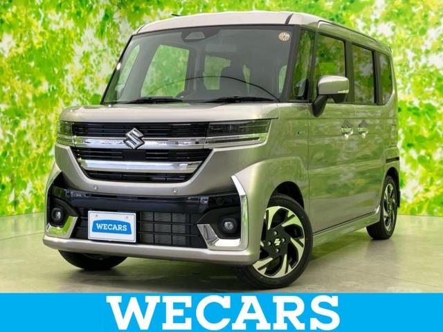 ４ＷＤハイブリッドＸＳ　保証書／純正　９インチ　ナビ／セーフティサポート（スズキ）／両側電動スライドドア／シートヒーター／全方位モニター／車線逸脱防止支援システム／パーキングアシスト　バックガイド／登録済未使用車　４ＷＤ