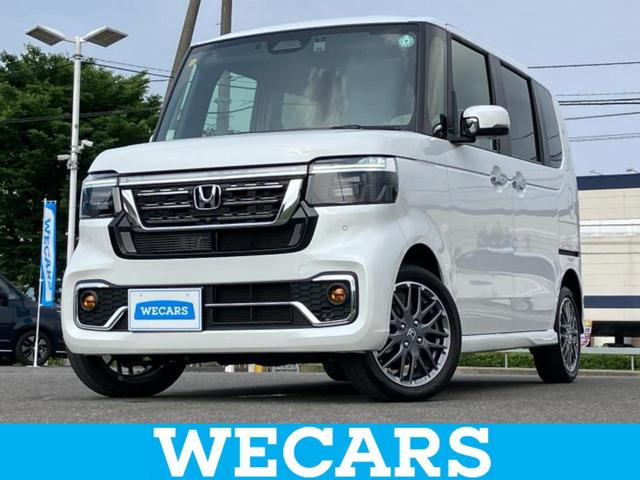 Ｎ－ＢＯＸカスタム ４ＷＤターボ　保証書／純正　９インチ　ＳＤナビ／フリップダウンモニター　純正　１２．８インチ／ホンダセンシング／両側電動スライドドア／シートヒーター／マルチビューカメラシステム／車線逸脱防止支援システム　ターボ（1枚目）