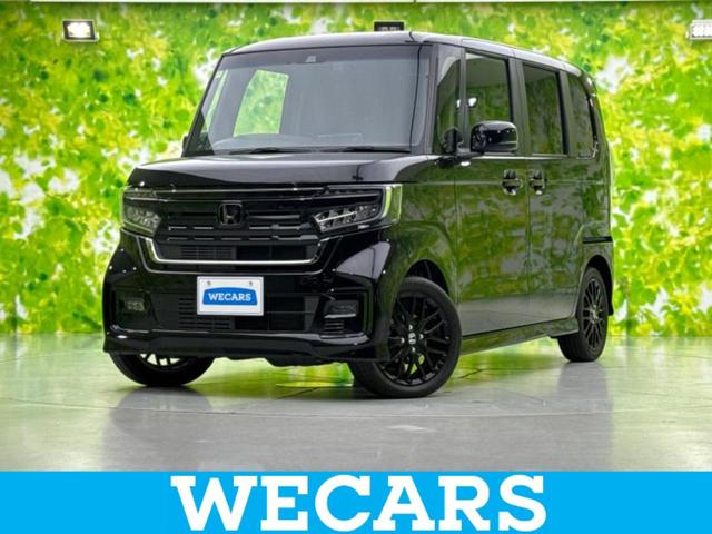 Ｎ－ＢＯＸカスタム Ｌ・ターボスタイルプラスブラック　新品タイヤ／保証書／社外　８インチ　ＳＤナビ／ホンダセンシング／両側電動スライドドア／シートヒーター　前席／車線逸脱防止支援システム／シート　ハーフレザー／ドライブレコーダー　前後　バックカメラ（1枚目）