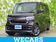 N-BOXカスタム L 新品タイヤ/純正 SDナビ/衝突安全装置/電動スライドドア/シートヒーター/車線逸脱防止支援システム/ドライブレコーダー 前後/ヘッドランプ LED/ETC/EBD付ABS/横滑り防止装置 禁煙車 中古車画像