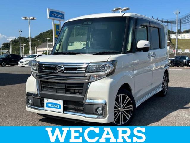 タント カスタムＲＳトップエディションＳＡ３　保証書／純正　８インチ　ＳＤナビ／衝突安全装置／両側電動スライドドア／シートヒーター／車線逸脱防止支援システム／ヘッドランプ　ＬＥＤ／ＥＴＣ／ＥＢＤ付ＡＢＳ／横滑り防止装置／アイドリングストップ（1枚目）