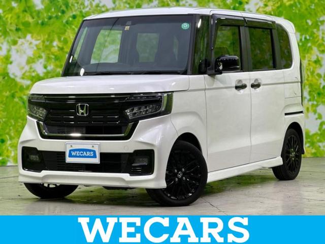 Ｎ－ＢＯＸカスタム Ｌ・ターボスタイルプラスブラック　新品タイヤ／保証書／純正　８インチ　メモリーナビ／ホンダセンシング／両側電動スライドドア／シートヒーター　前席／車線逸脱防止支援システム／シート　ハーフレザー　ターボ　衝突被害軽減システム　ＤＶＤ再生（1枚目）