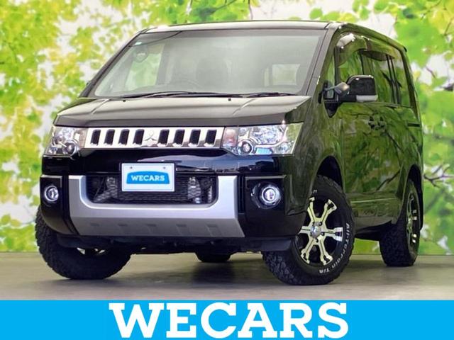 デリカＤ：５ ４ＷＤ　Ｄパワーパッケージ　社外　８インチ　ＳＤナビ／フリップダウンモニター　社外　１０．２インチ／両側電動スライドドア／シートヒーター／ヘッドランプ　ＨＩＤ／ＥＴＣ／ＥＢＤ付ＡＢＳ／横滑り防止装置／フルセグＴＶ　後席モニター（1枚目）