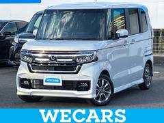 N-BOXカスタム L 新品タイヤ/保証書/純正 SDナビ/衝突安全装置/電動スライドドア/シートヒーター/車線逸脱防止支援システム/ヘッドランプ LED/ETC/EBD付ABS/横滑り防止装置/アイドリングストップ 記録簿 中古車画像