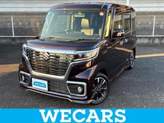 スペーシアカスタム ハイブリッドXSターボ 新品タイヤ/保証書/純正 SDナビ/衝突安全装置/両側電動スライドドア/シートヒーター/シート ハーフレザー/ドライブレコーダー 純正/ヘッドランプ LED/Bluetooth接続/ETC ターボ 中古車画像