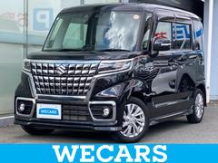 スペーシアカスタム ハイブリッドGS 保証書/社外 8インチ SDナビ/電動スライドドア/シートヒーター/ヘッドランプ LED/ETC/EBD付ABS/横滑り防止装置/アイドリングストップ/フルセグTV/エアバッグ 運転席 盗難防止装置 中古車画像