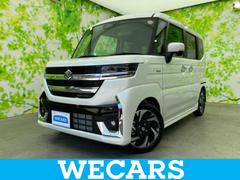 スペーシアカスタム ハイブリッドXSターボ 保証書/両側電動スライドドア/シートヒーター/車線逸脱防止支援システム/ヘッドランプ LED/EBD付ABS/横滑り防止装置/アイドリングストップ/クルーズコントロール/ターボ/エアバッグ 運転席 中古車画像