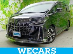 アルファード S Cパッケージ 新品タイヤ/サンルーフ/純正エアロ/社外 11インチ SDナビ/フリップダウンモニター 社外 12.8インチ/衝突安全装置/両側電動スライドドア/車線逸脱防止支援システム/シート 合皮 フルエアロ 中古車画像