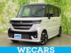 スペーシアカスタム ハイブリッドXSターボ 保証書/純正 9インチ SDナビ/セーフティサポート(スズキ)/両側電動スライドドア/シートヒーター 前席/全方位モニター用カメラ/車線逸脱防止支援システム/シート ハーフレザー 衝突被害軽減システム 中古車画像