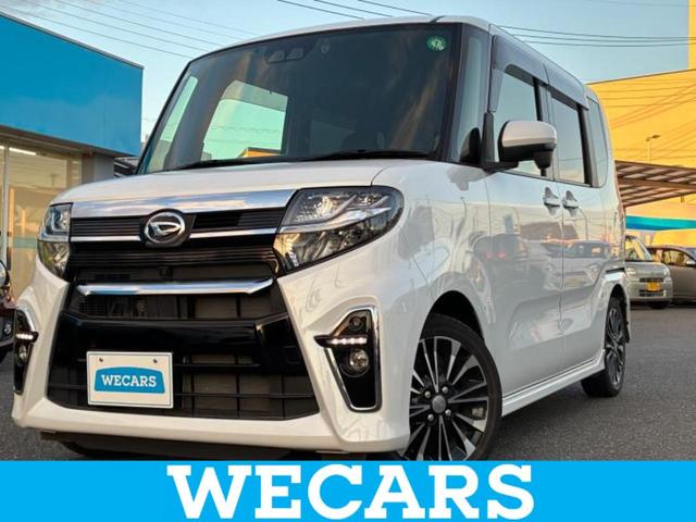 タント(ダイハツ) カスタムＲＳ　新品タイヤ／保証書／純正　９インチ　ＳＤナビ／スマートアシスト（トヨタ・ダイハツ）／両側電動スライドドア／シートヒーター　前席／パノラマモニター／車線逸脱防止支援システム／シート　ハーフレザー　ＥＴＣ 中古車画像