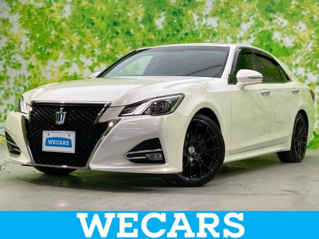 クラウン アスリートS-T 新品タイヤ/サンルーフ/保証書/純正 SDナビ/パーキングアシスト バックガイド/ヘッドランプ LED/Bluetooth接続/ETC/EBD付ABS/横滑り防止装置 バックカメラ LEDヘッドランプ(1枚目)