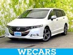 オデッセイ アブソルート 新品タイヤ/保証書/社外 HDDナビ/シート ハーフレザー/ヘッドランプ HID/ETC/EBD付ABS/横滑り防止装置/アイドリングストップ/クルーズコントロール/フルセグTV/DVD ワンオーナー 中古車画像