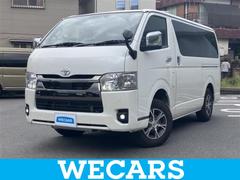 ハイエースバン 4WDロングスーパーGLダークプライム2 新品タイヤ/保証書/純正 SDナビ/衝突安全装置/両側電動スライドドア/全方位モニター/車線逸脱防止支援システム/シート ハーフレザー/ヘッドランプ LED/Bluetooth接続/ETC 4WD 中古車画像