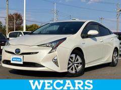 プリウス A 新品タイヤ/保証書/純正 SDナビ/トヨタセーフティセンス/車線逸脱防止支援システム/パーキングアシスト 自動操舵/ヘッドランプ LED/ETC/EBD付ABS/横滑り防止装置 衝突被害軽減システム 中古車画像