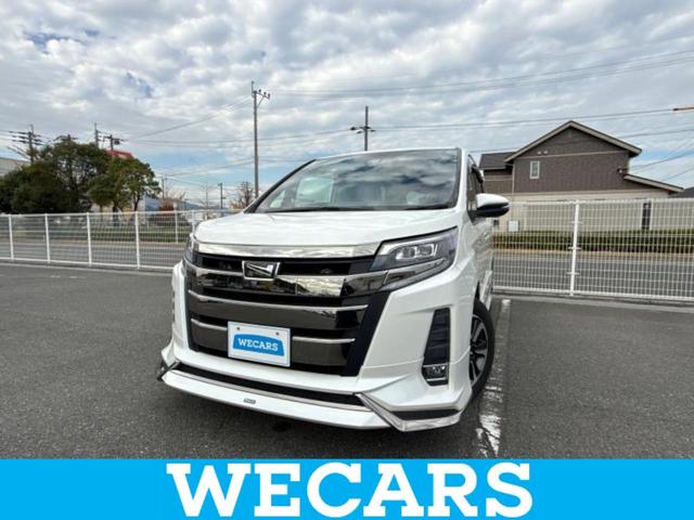 ノア(トヨタ) Ｓｉダブルバイビー　純正エアロ／保証書／純正　１０インチ　ＳＤナビ／フリップダウンモニター　純正　１２．１インチ／トヨタセーフティセンス／両側電動スライドドア／車線逸脱防止支援システム／シート　ハーフレザー　フルエアロ 中古車画像