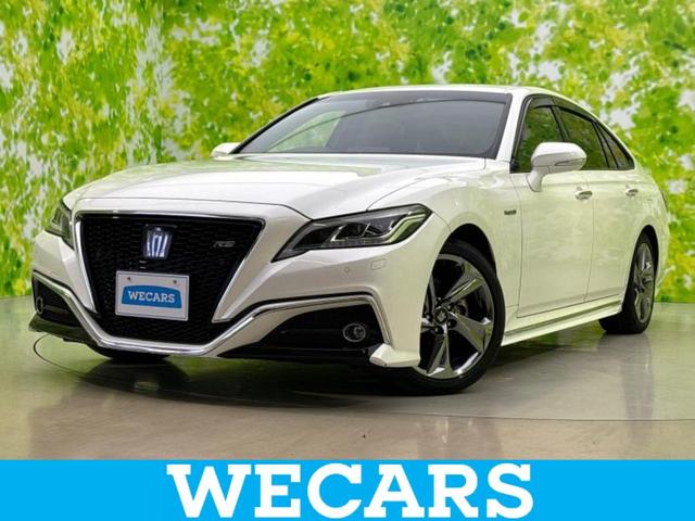 クラウンハイブリッド(トヨタ) ＲＳアドバンス　新品タイヤ／保証書／純正　ＳＤナビ／衝突安全装置／シートヒーター／車線逸脱防止支援システム／シート　ハーフレザー／ヘッドランプ　ＬＥＤ／ＥＴＣ／ＥＢＤ付ＡＢＳ／横滑り防止装置／アイドリングストップ 中古車画像