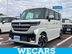 スペーシアカスタム ハイブリッドXS 保証書/セーフティサポート(スズキ)/両側電動スライドドア/シートヒーター 前席/車線逸脱防止支援システム/シート ハーフレザー/ヘッドランプ LED/EBD付ABS/横滑り防止装置 禁煙車 記録簿 中古車画像