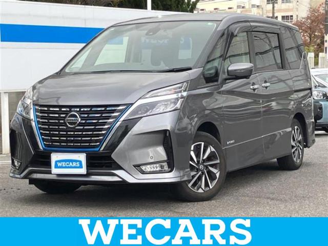 セレナ(日産) ｅパワーハイウェイスターＶ　新品タイヤ／保証書／純正　１０インチ　メモリーナビ／フリップダウンモニター／インテリジェントルームミラー／エマージェンシーブレーキ／両側電動スライドドア／アラウンドビューモニター　衝突被害軽減システム 中古車画像
