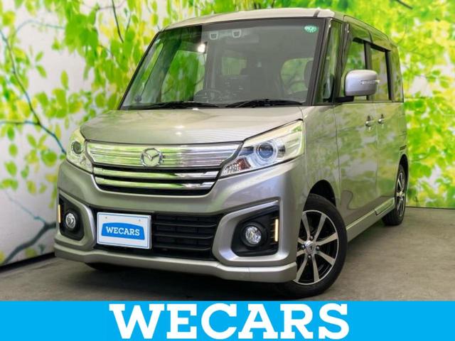 フレアワゴンカスタムスタイル(マツダ) ＸＧターボ　新品タイヤ／Aftermarket　ナビ／衝突安全装置／電動スライドドア／シートヒーター　前席／車線逸脱防止支援システム／ヘッドランプ　ＨＩＤ／ＥＴＣ／ＥＢＤ付ＡＢＳ／横滑り防止装置／アイドリングストップ　バックカメラ 中古車画像