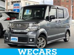 N-BOXカスタム G・Lパッケージ 新品タイヤ/保証書/純正 SDナビ/電動スライドドア/ヘッドランプ HID/Bluetooth接続/ETC/EBD付ABS/横滑り防止装置/アイドリングストップ/バックモニター/ワンセグTV 中古車画像