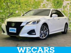 クラウンハイブリッド ハイブリッドアスリートS Jフロンティア 新品タイヤ/保証書/純正 8インチ SDナビ/衝突安全装置/シートヒーター/車線逸脱防止支援システム/シート ハーフレザー/ヘッドランプ LED/ETC/EBD付ABS/横滑り防止装置 バックカメラ 中古車画像