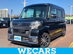 タント カスタムXトップエディションSA2 保証書/純正 SDナビ/衝突安全装置/電動スライドドア/シート ハーフレザー/ヘッドランプ LED/ETC/EBD付ABS/横滑り防止装置/アイドリングストップ/フルセグTV/エアバッグ 運転席 中古車画像