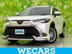 カローラクロス ハイブリッドZ 純正エアロ/保証書/ディスプレイオーディオ+ナビ10インチ/トヨタセーフティセンス/シートヒーター 前席/パノラミックビューモニター/車線逸脱防止支援システム/シート ハーフレザー 全周囲カメラ 中古車画像