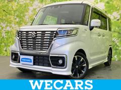 スペーシアカスタム ハイブリッドXSターボ 新品タイヤ/保証書/純正 8インチ SDナビ/両側電動スライドドア/シートヒーター 運転席/全方位モニター用カメラ/シート ハーフレザー/ヘッドランプ LED/ETC/EBD付ABS 全周囲カメラ 中古車画像