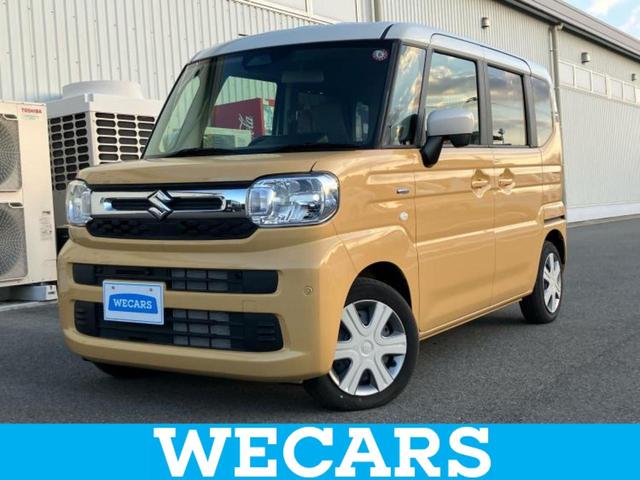 スペーシア(スズキ) ハイブリッドＸ　純正　９インチ　メモリーナビ／セーフティサポート（スズキ）／両側電動スライドドア／シートヒーター　前席／全方位モニター／車線逸脱防止支援システム／ヘッドランプ　ＬＥＤ／Ｂｌｕｅｔｏｏｔｈ接続 中古車画像