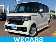 N-BOXカスタム L・ターボ 新品タイヤ/保証書/純正 9インチ SDナビ/衝突安全装置/両側電動スライドドア/シートヒーター/車線逸脱防止支援システム/シート ハーフレザー/ドライブレコーダー 純正/ヘッドランプ LED ETC 中古車画像