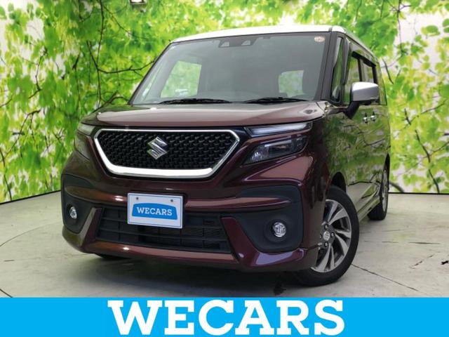 ソリオバンディット(スズキ) バンディットハイブリッドＳＶ　保証書／純正　９インチ　ＳＤナビ／セーフティサポート（スズキ）／両側電動スライドドア／全方位モニター用カメラ／車線逸脱防止支援システム／ドライブレコーダー　前後／ヘッドランプ　ＬＥＤ　全周囲カメラ 中古車画像