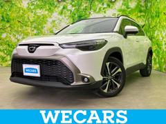 カローラクロス ハイブリッドZ ガラスルーフ/保証書/ディスプレイオーディオ+ナビ10インチ/トヨタセーフティセンス/シートヒーター 前席/パノラミックビューモニター/車線逸脱防止支援システム/シート ハーフレザー 全周囲カメラ 中古車画像