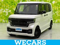 N-BOXカスタム L・ターボスタイルプラスブラック 新品タイヤ/保証書/社外 SDナビ/衝突安全装置/両側電動スライドドア/シートヒーター/車線逸脱防止支援システム/シート ハーフレザー/ヘッドランプ LED/ETC/EBD付ABS/横滑り防止装置 中古車画像